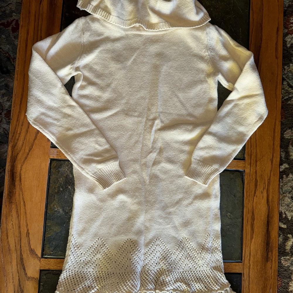 Crazy 8 girls beige sweater dress, size L (10/12)